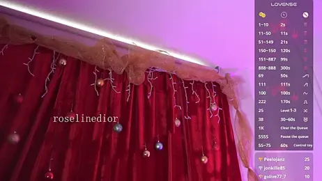 roselinedior — Stripchat recorded stream screenshot (31 Dec 2025)