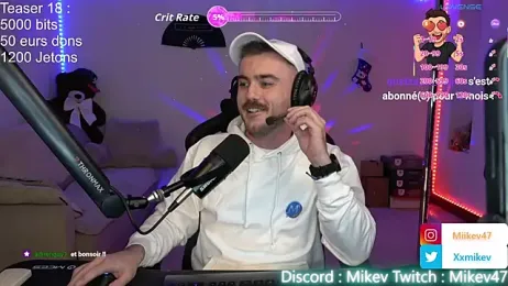 Mikev — Stripchat recorded stream screenshot (12 Jan 2026)