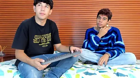 PeakkTwiins — Stripchat recorded stream screenshot (23 Feb 2026)