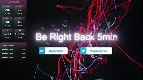 MaxKaiden — Stripchat recorded stream screenshot (09 Mar 2026)