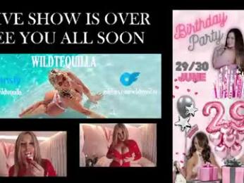 wildtequilla — Chaturbate recorded stream image, 22.06.2026 19:20